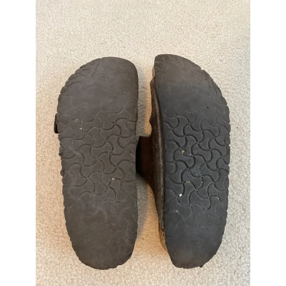 Birkenstock brown suede sandals size 42